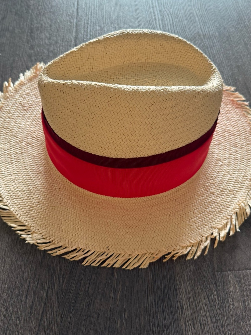 Kate Spade Cream Straw Hat with Bow - Picture 2 of 3